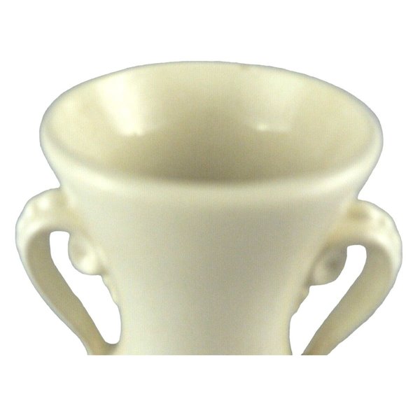 Vase Royal Copley Floral Design Beaded Double Handles 6" Tall - Picture 7 of 12